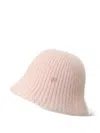 Maison Michel Ribbed Bucket Hat In Pink