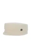 Maison Michel Rigid-visor Felt Hat In White