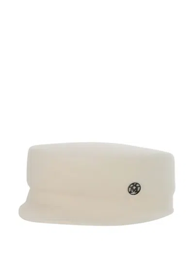 Maison Michel Rigid-visor Felt Hat In Neutral