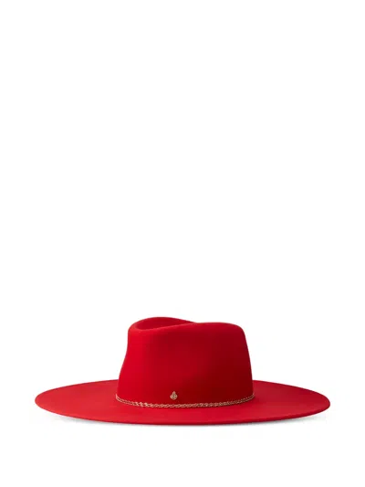 Maison Michel Roy Hat In Red