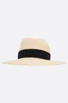 Maison Michel Logo Ribbon Trim Fedora Hat In Blue
