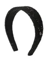 Maison Michel Sequin-embellished Headband In Black