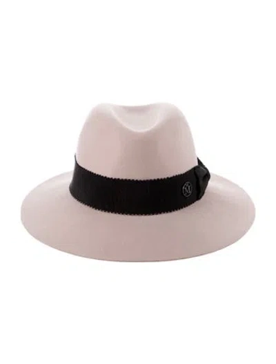 Pre-owned Maison Michel Solid Wide Brim Panama Hat In Multi