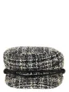 Maison Michel New Abby Vichy Tweed Hat In Black