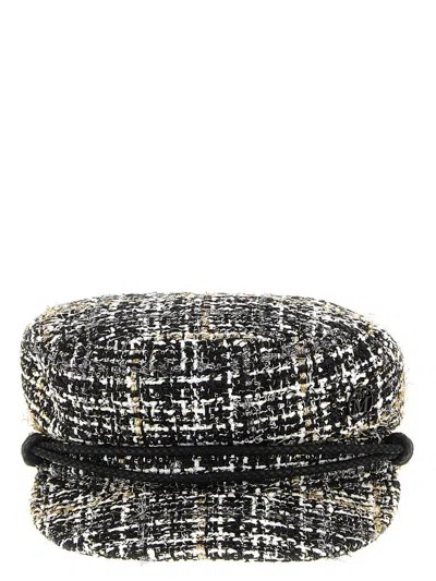 MAISON MICHEL MAISON MICHEL 'STAGE SHINY TWEED' HAT