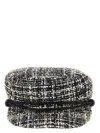 Maison Michel New Abby Vichy Tweed Hat In Black