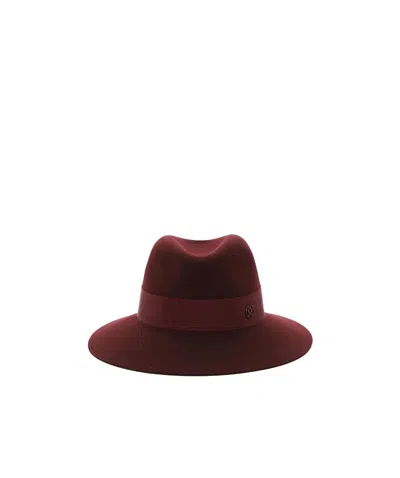 MAISON MICHEL STITCHING DETAIL PULLOVER HAT