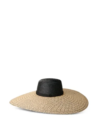 Maison Michel Straw Hat In Brown