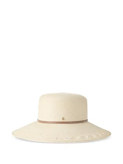 Maison Michel Straw Hat In Neutral