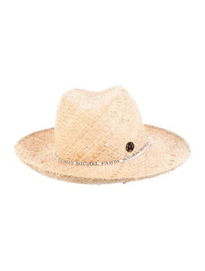Pre-owned Maison Michel Straw Hat In Neutral