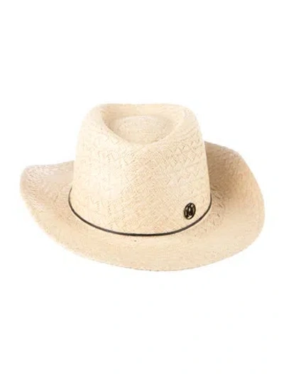 Pre-owned Maison Michel Straw Panama Hat In Neutral