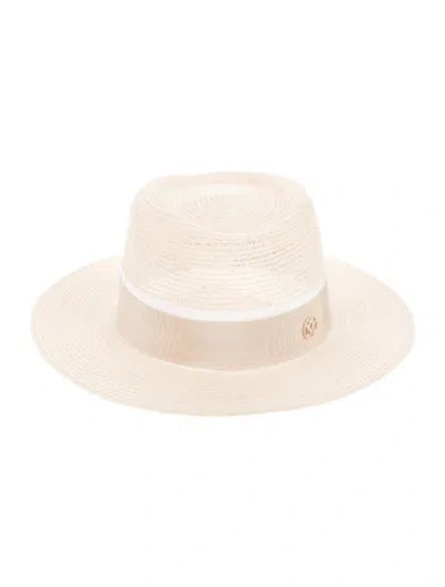 Pre-owned Maison Michel Straw Summer Hat In Neutral