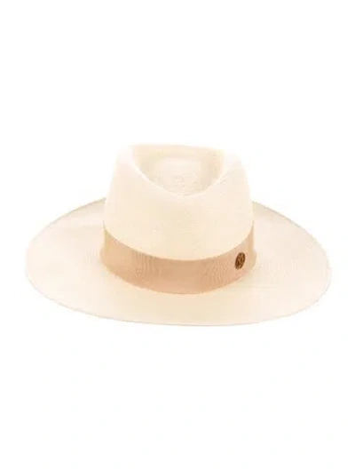 Pre-owned Maison Michel Straw Sun Hat In Neutral