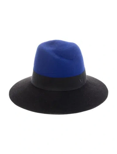 Pre-owned Maison Michel Suede Fedora In Black