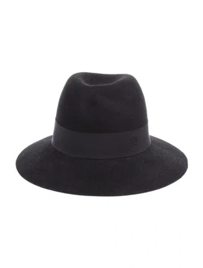 Pre-owned Maison Michel Suede Hat In Black