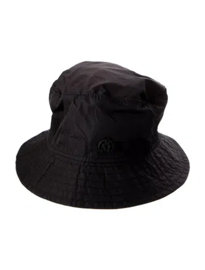 Pre-owned Maison Michel Summer Bucket Hat In Black