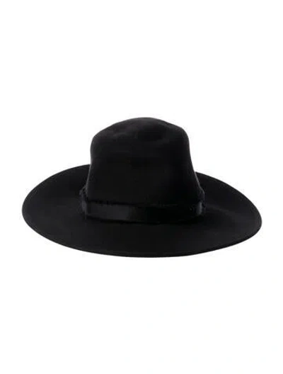 Pre-owned Maison Michel Sun Hat In Black