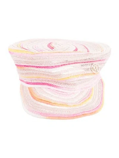 Pre-owned Maison Michel Sun Hat In Pink