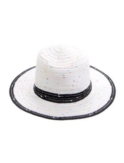 Pre-owned Maison Michel Sun Hat In White