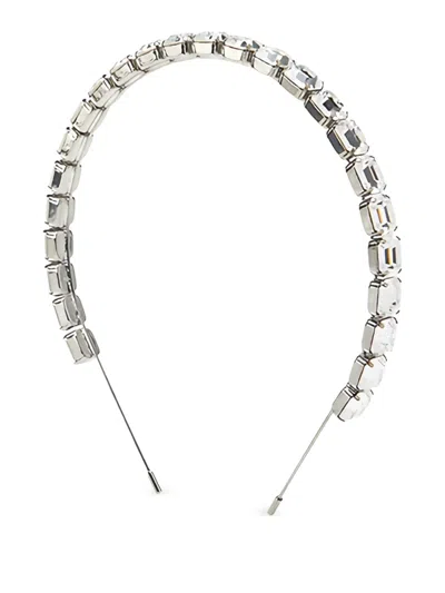 Maison Michel Taylor Crystal-embellishment Headband In Metallic