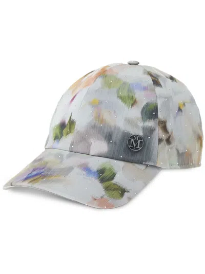 Maison Michel Tiger Abstract-print Baseball Cap In Grey