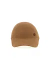Maison Michel Cap Featuring A Curved Brim Design In Brown