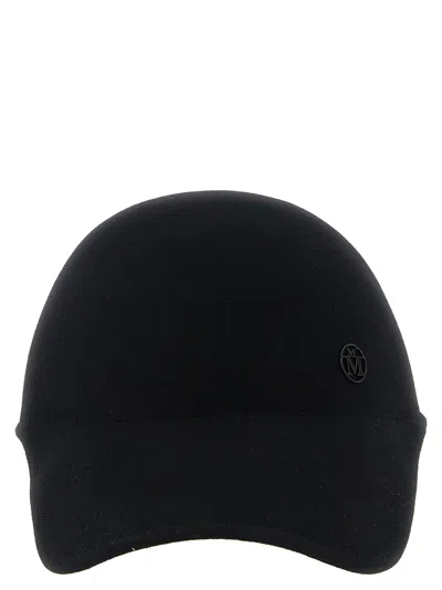 Maison Michel 'tiger' Cap In Brown