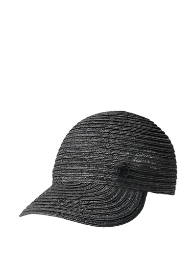 Maison Michel Tiger Cap In Black