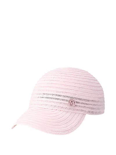 Maison Michel Tiger Cap In Pink