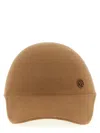 Maison Michel Cap Featuring A Curved Brim Design In Brown