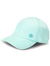 Maison Michel Tiger Cotton Cap In Blue