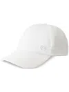 Maison Michel Tiger Cotton Logo-plaque Cap In White