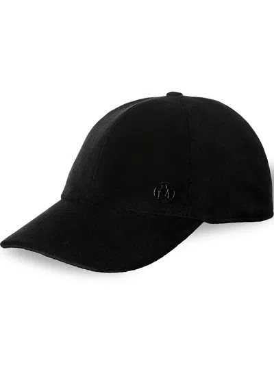 Maison Michel Tiger Felt Cap In Black