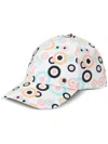 Maison Michel Tiger Graphic-print Cotton Cap In White