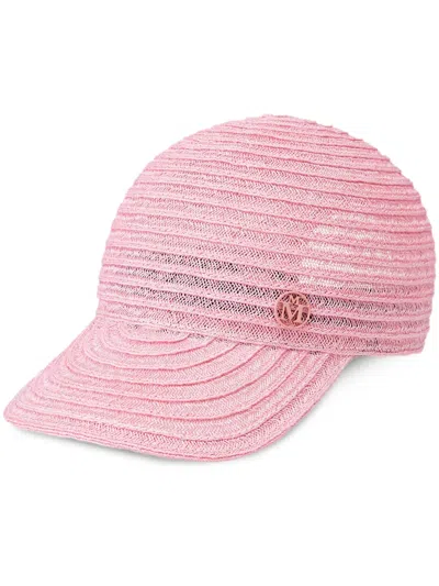 MAISON MICHEL TIGER INTERWOVEN CAP