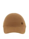 Maison Michel Cap Featuring A Curved Brim Design In Brown