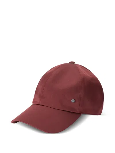 Maison Michel Tiger Logo-detail Baseball Cap In Burgundy