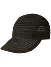 Maison Michel Tiger Logo-plaque Cap In Brown