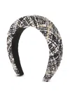 Maison Michel Tweed Headband In Black