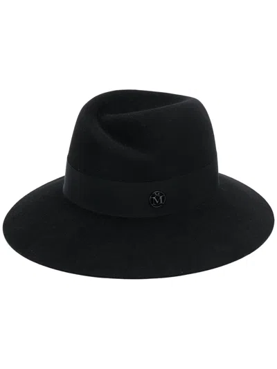 Maison Michel Virginie Fedora Hat In Black