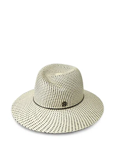 Maison Michel Virginie Fedora Hat In Neutral