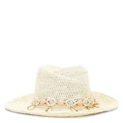 Maison Michel Virginie Macra Straw Hat In Neutral