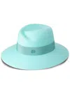 Maison Michel Virginie Wool-felt Fedora In Blau