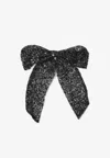 Maison Michel Wendy Bow-shaped Hair Clip In Black