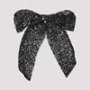 Maison Michel Sequin-embellished Bow Tie In Black