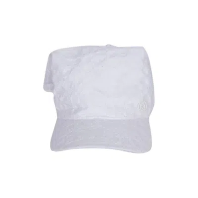 Pre-owned Maison Michel White Cotton Foulard Hat / Cap