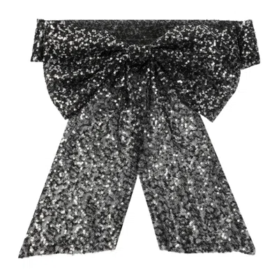 MAISON MICHEL MAISON MICHEL WICOLE BLACK POLYESTER HEADBAND