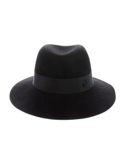 Pre-owned Maison Michel Wide Brim Hat In Black