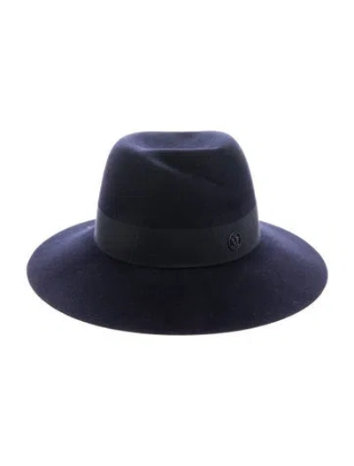 Pre-owned Maison Michel Wide Brim Hat In Blue