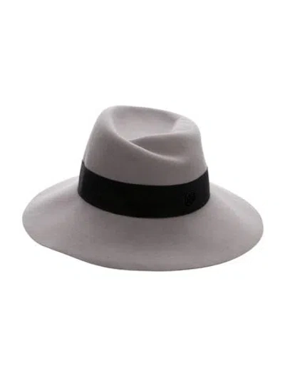 Pre-owned Maison Michel Wide Brim Hat In Gray